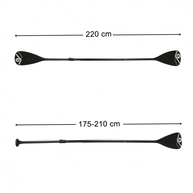 Pagaie SUP kayak pliable en aluminium 2 en 1 réglable 175 - 220 cm