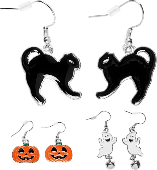 Set Halloween oorbellen voor kinderen