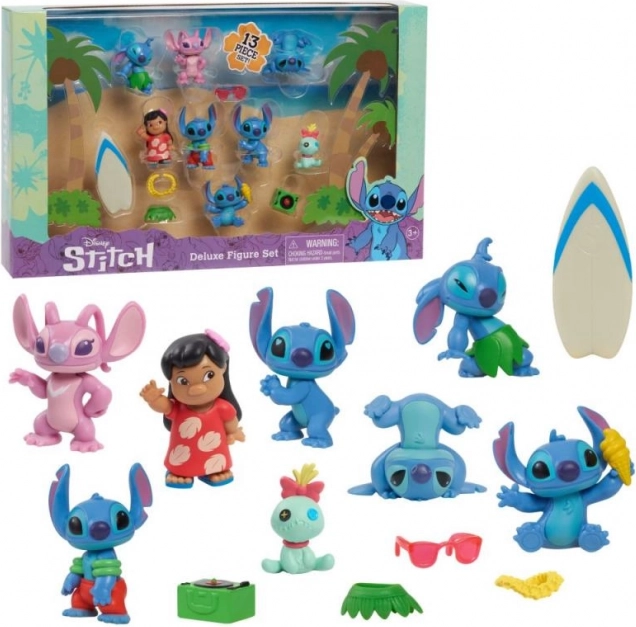 Set of Stitch Deluxe Figures
