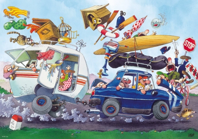 Heye Puzzle Cartoon Classics: Leaving for Vacation – 500 pieces
