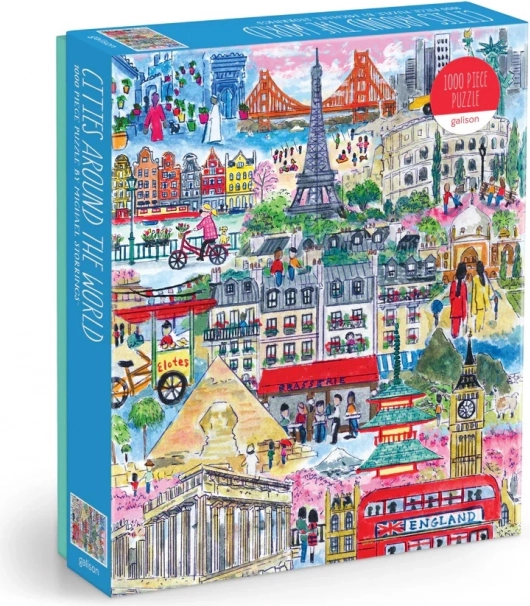 Puzzle Villes du monde Michael Storrings 1000 pièces