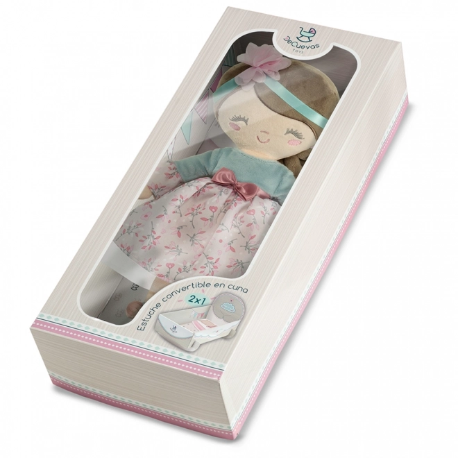 DeCuevas 20045 Pluchen pop PROVENZA - 36 cm met wieg