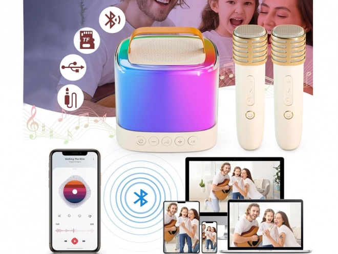 Microfoon met draadloze luidspreker en Bluetooth