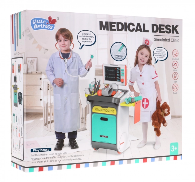 Dokterskarretje + interactieve röntgenfunctie ECG - 20 onderdelen
