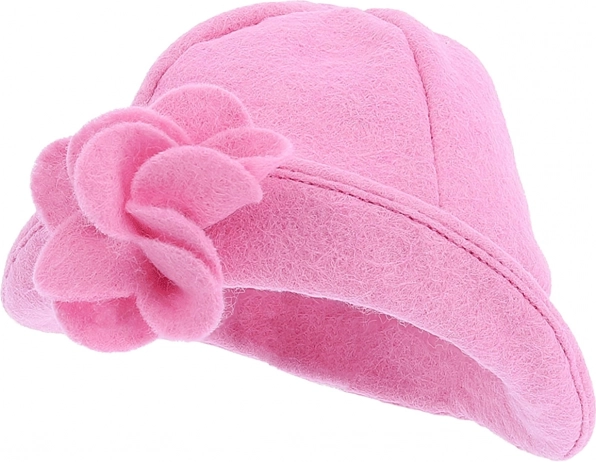 Roze hoedje met bloem