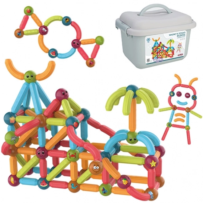 WOOPIE Magnetische educatieve bouwset 128 stuks
