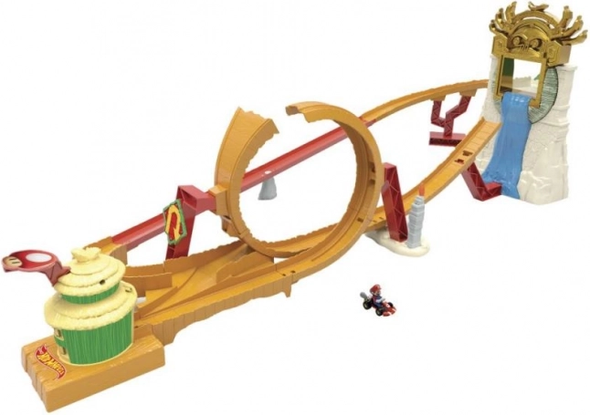 Mario Kart Donkey Kong-eiland racebaan met Hot Wheels auto