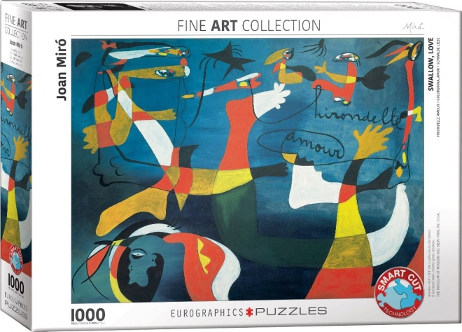 Puzzel Eurographics Swallow Love 1000 stukjes