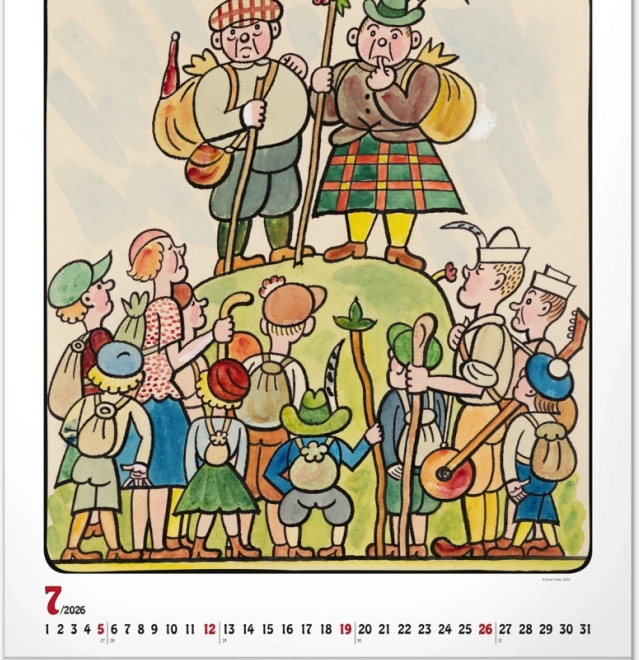 muurkalender Josef Lada 2026