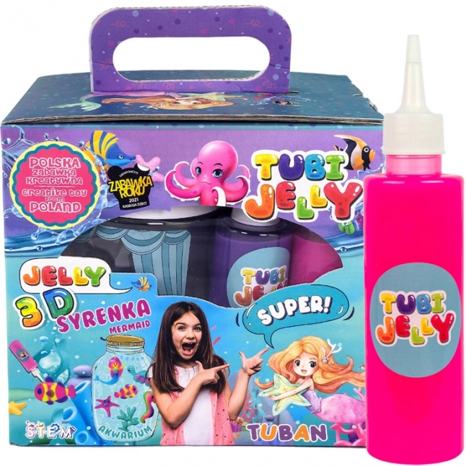 TUBAN TUBI JELLY set of 6 colors with small aquarium – Mermaid
