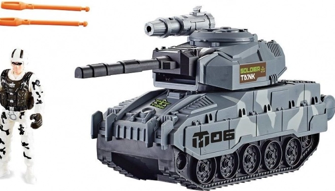 Tank avec Figurin de Soldat et Artillerie Fonctionnelle