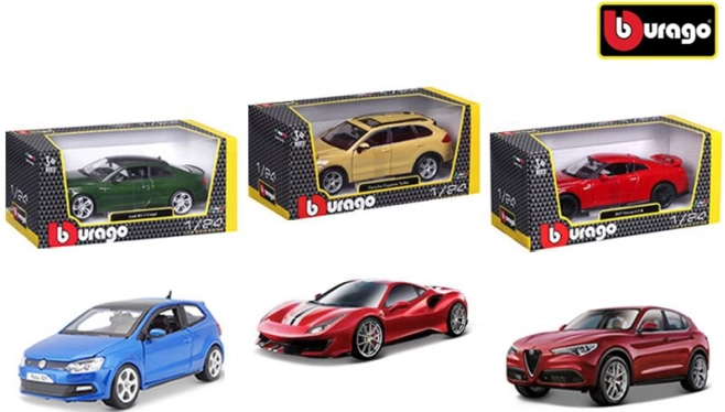 Bburago Cars 1:24 Set of 12 pcs