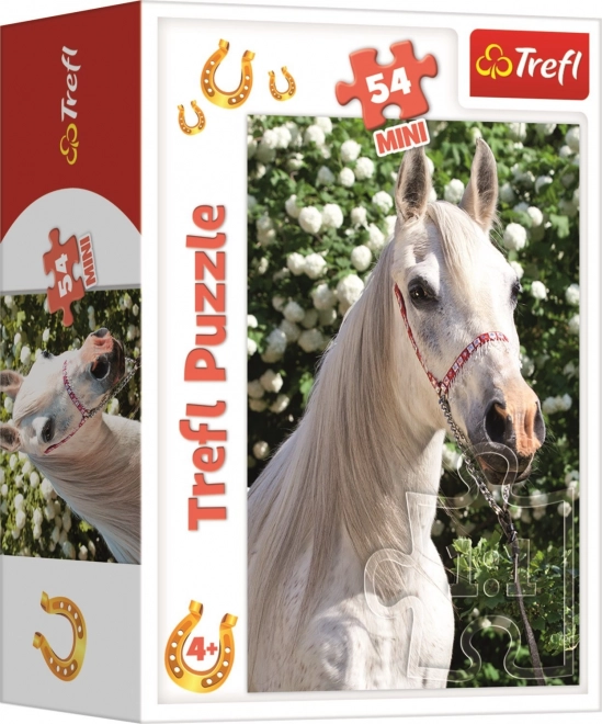 Trefl Puzzle World of Horses: White Horse Portrait 54 Pieces