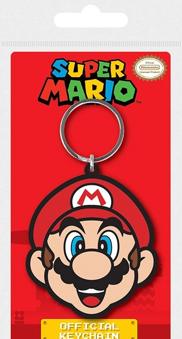 Super Mario Rubber Keychain