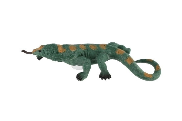 Dierfiguur hagedis met zuignap rubber 22cm