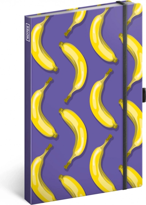 Notique carnet ligné Bananes 13 × 21 cm
