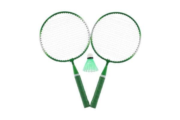 Ensemble de badminton pour enfants métal/plastique avec deux raquettes et volant