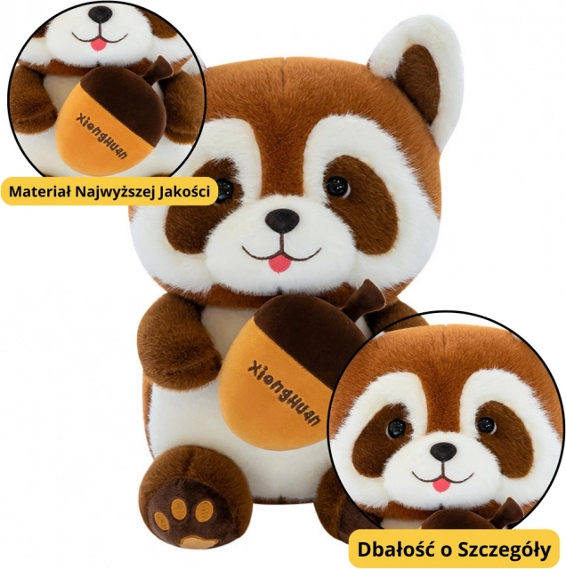 Plüsch-Maskottchen Waschbär mit Eichel 23 cm