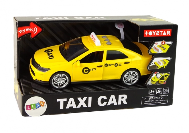 Auto Taxi Voertuig 1:14 Lichten Geluiden Geel