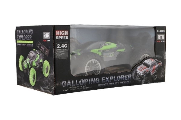 Auto RC Buggy snelheid 2,4GHz plastic 25cm op batterijen in doos 31x14x18cm – Groen