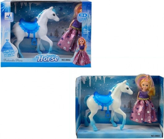 Doll with Horse 15 cm