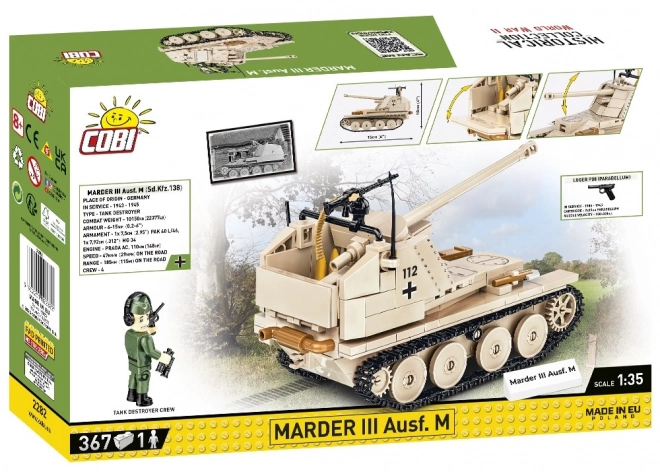 COBI 2282 II WW Marder III Ausf. M, 1:35, 367 st, 1 f