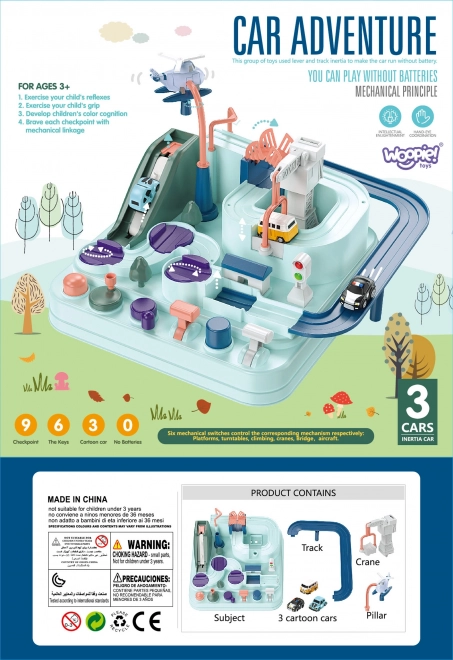 Woopie Interactive Car Track Adventure Cars
