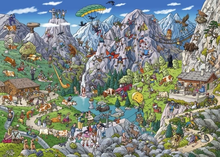 Heye Puzzle Folies alpines 1000 pièces