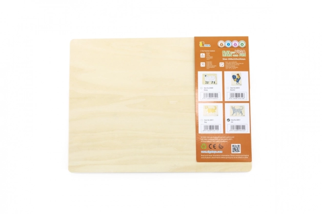 Puzzle en bois à boutons Chat VIGA Montessori
