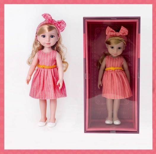 PLEJO doll in red dress