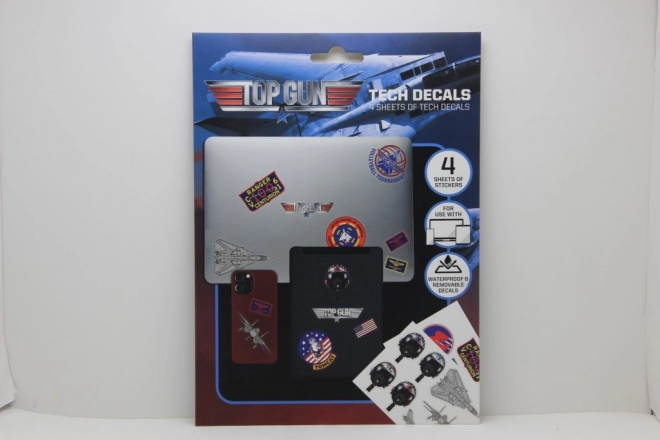 Stickers TOP GUN – gelicentieerde set van 4 vellen