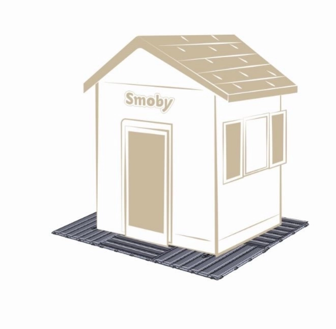 Vloerbedekking voor onder tuinhuis - 6 stuks