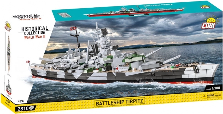 COBI Historical Collection bouwset – slagschip TIRPITZ (1:300, 2810 onderdelen)