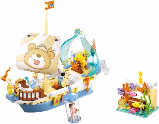 Jeu de construction Sluban Girls Dream Bateau de Chasseurs de Trésors
