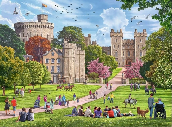 Ravensburger puzzle Royal Residences of Great Britain 4x500 pieces