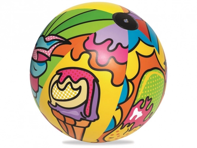 Farbiger aufblasbarer Strandball 91cm Bestway
