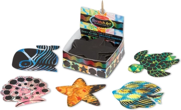 set kraskaartjes oceaan melissa & doug