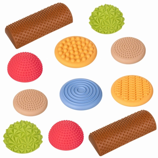 Pastelkleurig zintuiglijk gezondheidsparcours 11 elementen