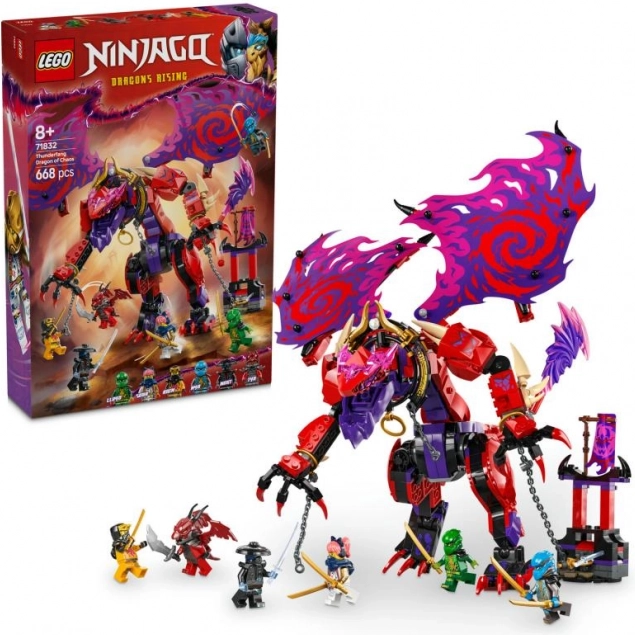 Lego Ninjago Chaos Dragon Thunderfang building set for kids aged 8+