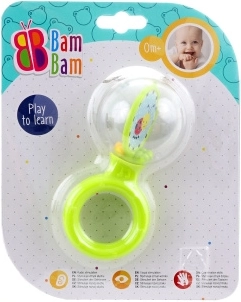 Bam Bam rattle ball with animals