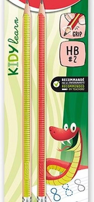Grafietpotlood Kidy Learn Grip set 2st hardheid HB
