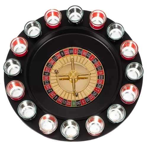 Party Roulette Game Set with Shot Glasses