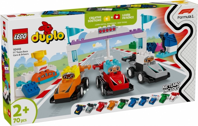 LEGO DUPLO 10445 Voitures de course et pilotes d’équipe F1