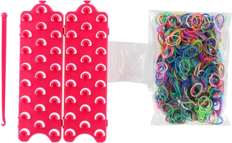 600 élastiques en silicone colorés