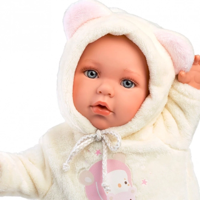 Llorens 14208 BABY JULIA - realistische babypop met zacht stoffen lichaam - 42 cm