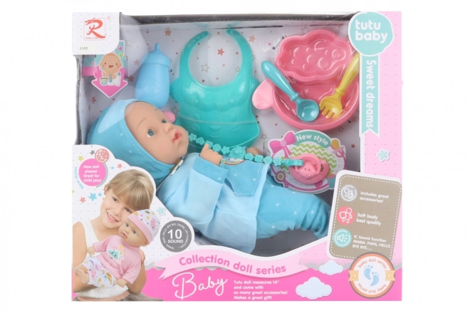 Sprechende Puppe Tutu Baby mit Zubehör