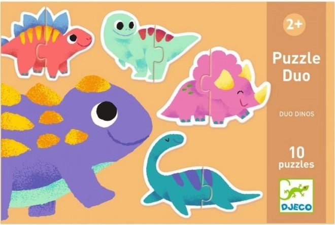 Puzzel Duo Dinosauriërs