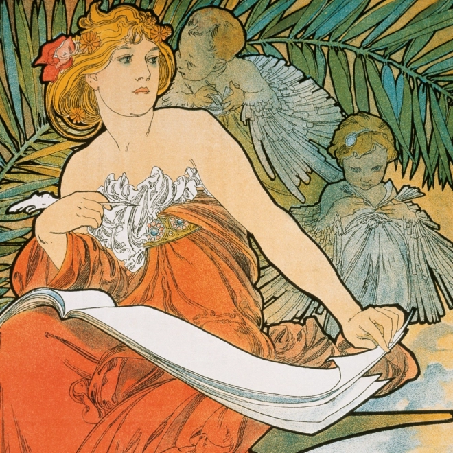 Note Calendar Alfons Mucha 2026