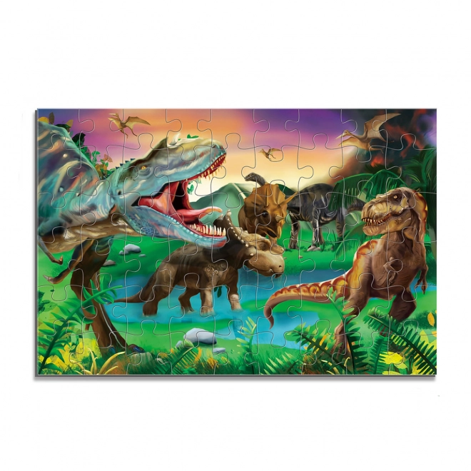 Puzzel met dinosaurussen maxi- 54 stukken 87 x 58 cm