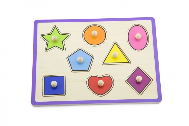 Viga Holzpuzzle Formen mit Stiften